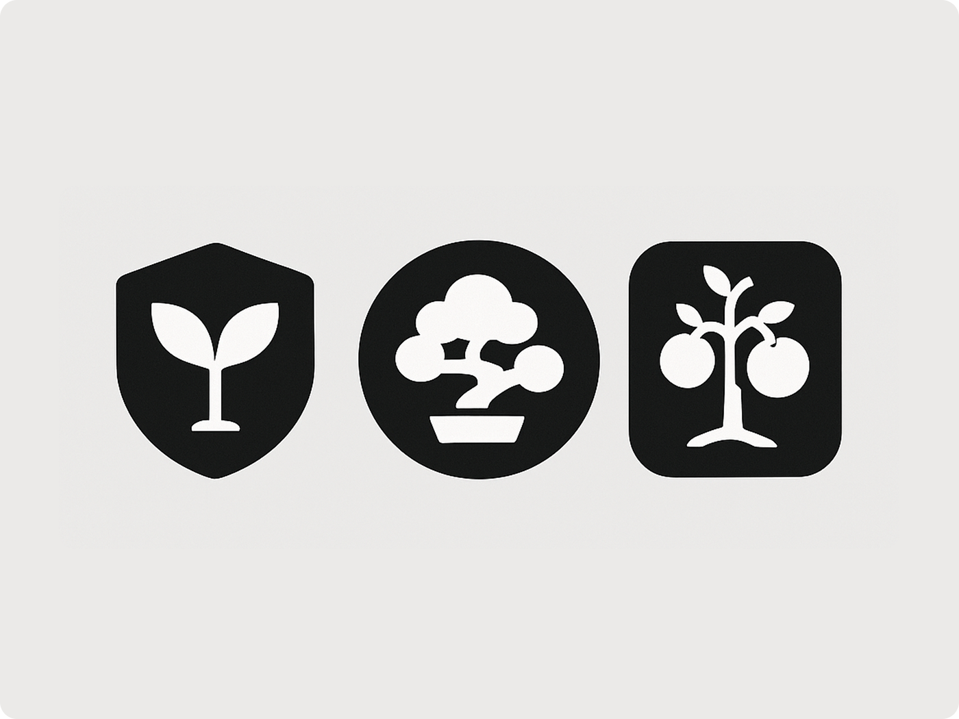 Nature-based icon set