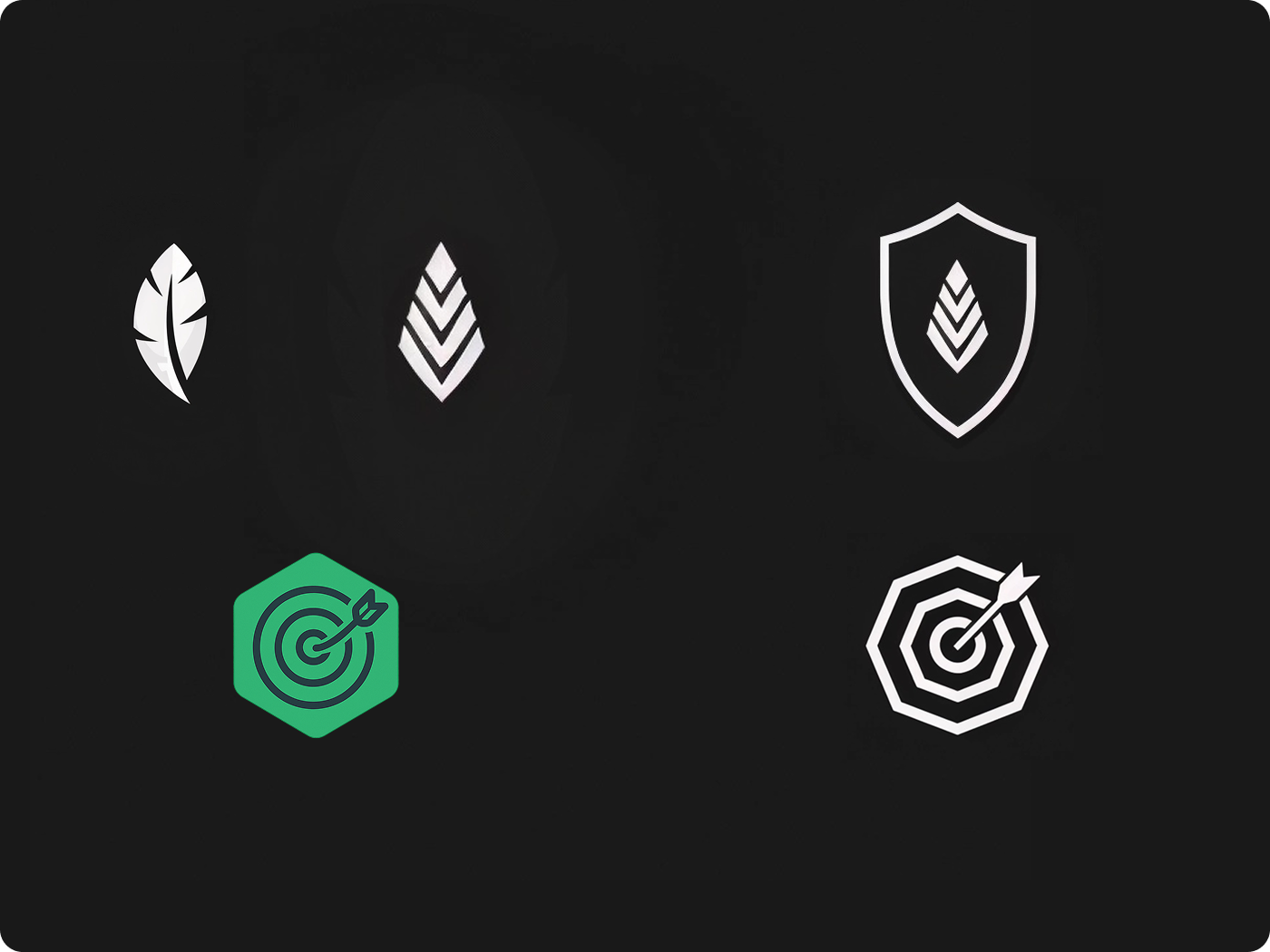 MidJourney Draft mode icon iterations