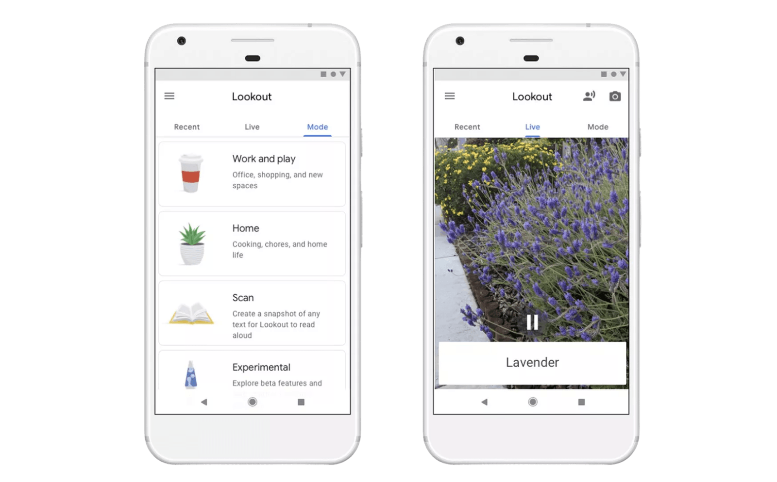 Standard Material design components and official illustrations